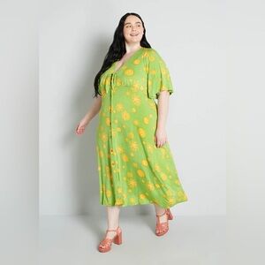 NWT Darling Deal! ModCloth Weekend Brunch Wonder Midi Dress - Size Large 🌞